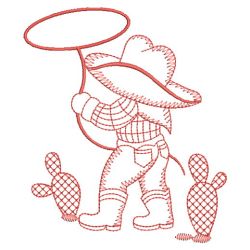 Redwork Cowboy 02(Sm)