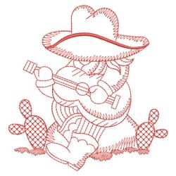 Redwork Cowboy 03(Md) machine embroidery designs