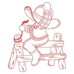 Redwork Cowboy 05(Lg) machine embroidery designs