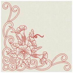 Redwork Morning Glory 02(Md) machine embroidery designs