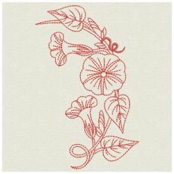 Redwork Morning Glory 03(Sm) machine embroidery designs