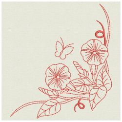 Redwork Morning Glory 06(Lg) machine embroidery designs