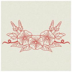 Redwork Morning Glory 07(Md) machine embroidery designs