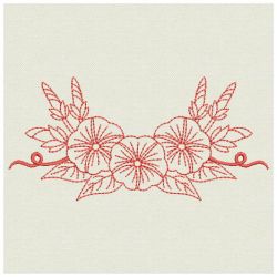 Redwork Morning Glory 07(Sm) machine embroidery designs