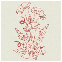 Redwork Morning Glory 08(Sm) machine embroidery designs