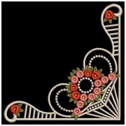 Elegant Rose Corners 03(Sm) machine embroidery designs
