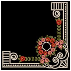 Elegant Rose Corners 05(Sm) machine embroidery designs
