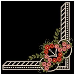 Elegant Rose Corners 06(Sm) machine embroidery designs