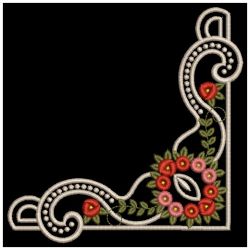 Elegant Rose Corners 07(Md) machine embroidery designs