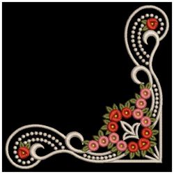 Elegant Rose Corners 08(Md) machine embroidery designs