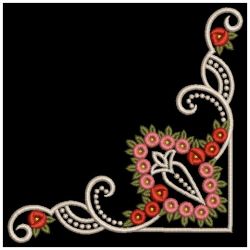 Elegant Rose Corners 10(Md) machine embroidery designs