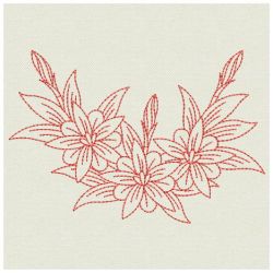 Redwork Alisan Gentiana 04(Lg) machine embroidery designs