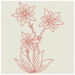 Redwork Alisan Gentiana 12(Md) machine embroidery designs