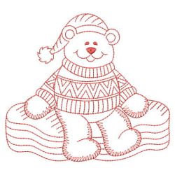 Redwork Winter Bears 04(Md)