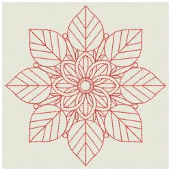 Redwork Flower Quilts(Sm) machine embroidery designs