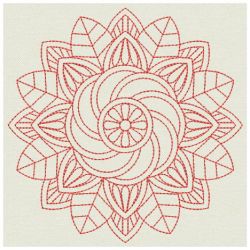 Redwork Flower Quilts 02(Lg) machine embroidery designs