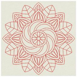Redwork Flower Quilts 02(Lg) machine embroidery designs