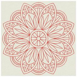 Redwork Flower Quilts 03(Md)
