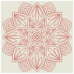 Redwork Flower Quilts 09(Md)