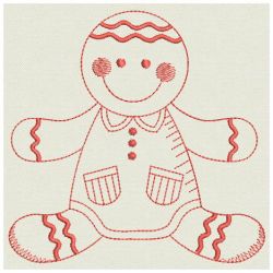 Redwork Gingerbread Men 10(Md)