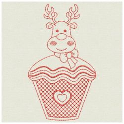 Redwork Christmas Decoration 04(Lg)