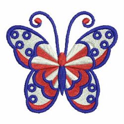 Patriotic Butterflies 03 machine embroidery designs