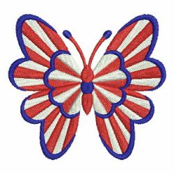 Patriotic Butterflies 06 machine embroidery designs
