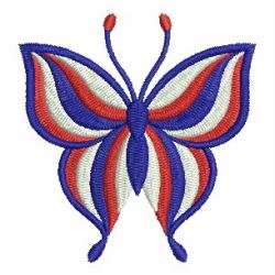 Patriotic Butterflies 07 machine embroidery designs