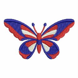 Patriotic Butterflies 09 machine embroidery designs