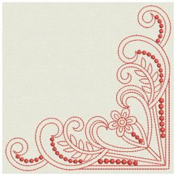 Redwork Decorative Corners 01(Lg) machine embroidery designs