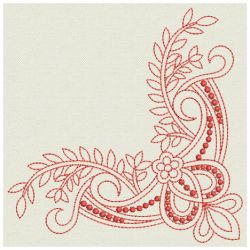 Redwork Decorative Corners 03(Sm)