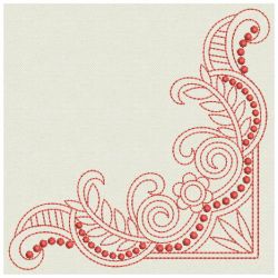 Redwork Decorative Corners 06(Sm)