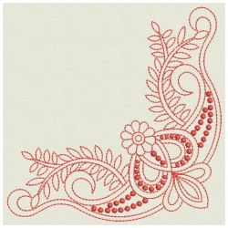 Redwork Decorative Corners 10(Md) machine embroidery designs