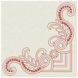 Redwork Decorative Corners 11(Sm)