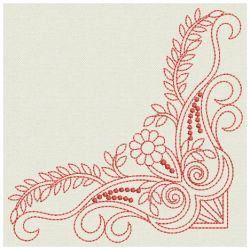 Redwork Decorative Corners 12(Md) machine embroidery designs