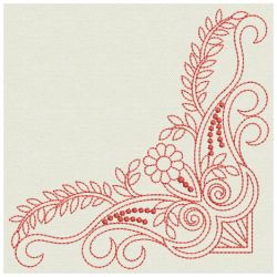 Redwork Decorative Corners 12(Sm)