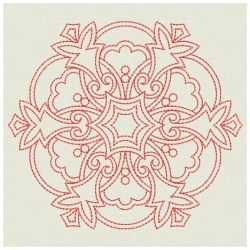 Redwork Symmetry Quilts 02(Sm)