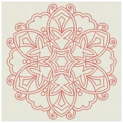 Redwork Symmetry Quilts 03(Lg)