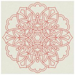 Redwork Symmetry Quilts 04(Lg)