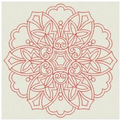 Redwork Symmetry Quilts 04(Lg)