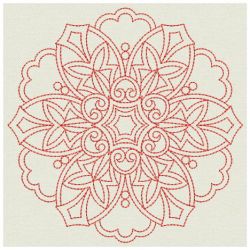 Redwork Symmetry Quilts 04(Sm)