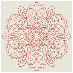 Redwork Symmetry Quilts 05(Lg)
