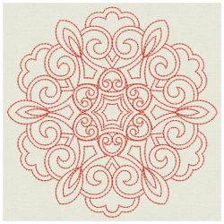 Redwork Symmetry Quilts 05(Lg)