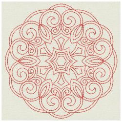 Redwork Symmetry Quilts 06(Sm)