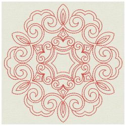 Redwork Symmetry Quilts 10(Lg)