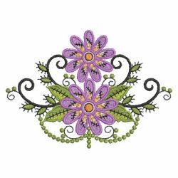 Patchwork Flowers 03(Lg) machine embroidery designs