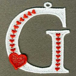 FSL Heart Alphabets 07 machine embroidery designs