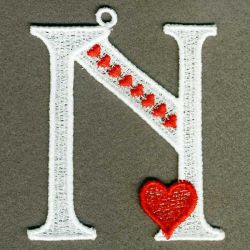 FSL Heart Alphabets 14 machine embroidery designs