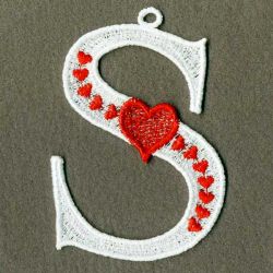 FSL Heart Alphabets 19 machine embroidery designs