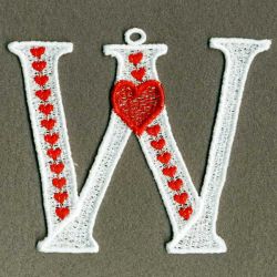 FSL Heart Alphabets 23 machine embroidery designs